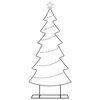 vidaXL Arbre de Noël en métal avec support Noir 180 cm Acier