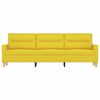 vidaXL Canap&eacute; &agrave; 3 places Jaune clair 180 cm Tissu