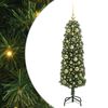 vidaXL Sapin de No&euml;l artificiel Vert 120 cm PVC et acier et plastique