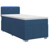vidaXL Lit boxspring avec matelas Bleu 90 x 200 cm Tissu