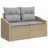 vidaXL Ensemble de canapé de jardin 9 pcs Beige et Gris clair