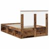 vidaXL Cadre de lit Bois ancien 120 x 190 cm Bois de pin massif