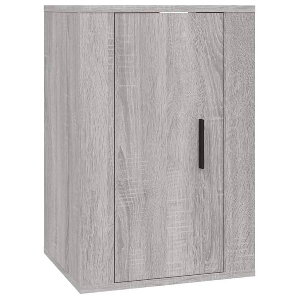 vidaXL Ensemble de meubles TV 2 pcs Sonoma gris Bois d'ing&eacute;nierie