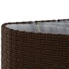 vidaXL Salon de jardin avec coussins 5 pcs marron r&eacute;sine tress&eacute;e