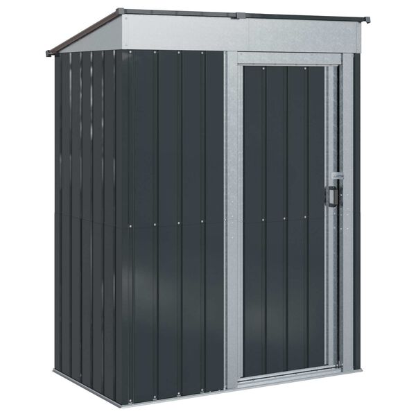 vidaXL Cabanons de jardin Anthracite 137 x 81 x 180 cm M&eacute;tал