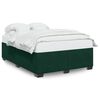 vidaXL Cadre de lit sans matelas vert fonc&eacute; 160x200 cm velours