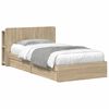 vidaXL Cadre de lit avec rangement Ch&ecirc;ne Sonoma 100 x 200 cm