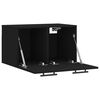 vidaXL Armoire murale Noir 60x36,5x35 cm Bois d'ing&eacute;nierie