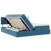 vidaXL Lit de Rangement avec matelas Bleu fonc&eacute; 100 x 200 cm
