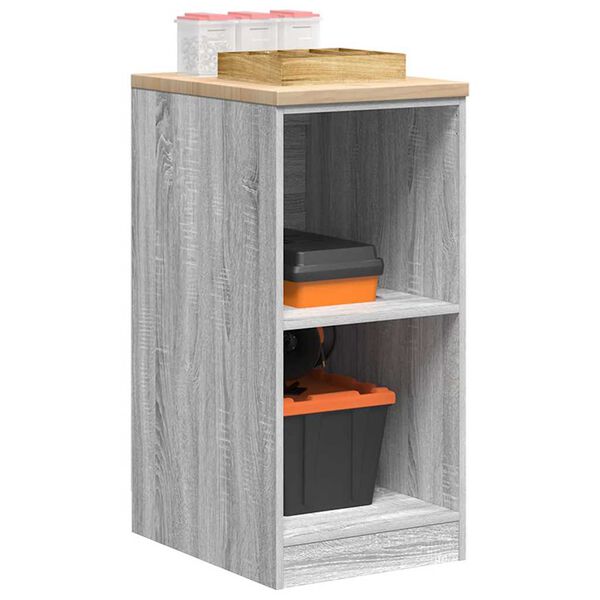 vidaXL Armoire de rangement de garage sonoma gris 40x51x85 cm bois pin
