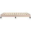 vidaXL Cadre de lit sans matelas cappuccino 140x190 cm similicuir