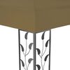 vidaXL Tonnelle avec double toit 3x4 m Taupe 180 g/m²