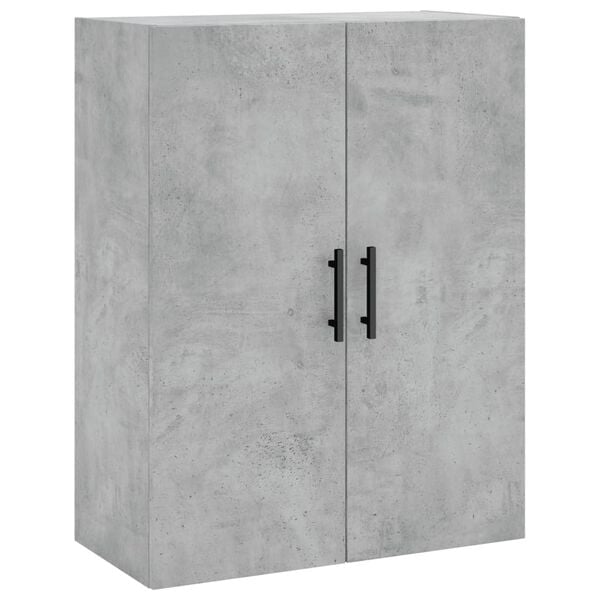 vidaXL Armoire murale gris béton 69,5x34x90 cm