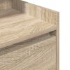vidaXL Tables de chevet avec 2 tiroirs 2 pcs ch&ecirc;ne sonoma 38x34x80 cm