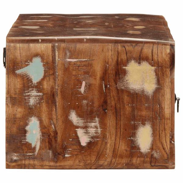 VidaXL Meuble TV mural 100x32x25 cm bois massif de r&eacute;cup&eacute;ration