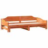 vidaXL Lit de jour et lit gigogne sans matelas 90x200 cm bois massif