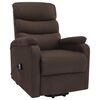 vidaXL Fauteuil de massage Marron Tissu