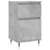 vidaXL Buffet gris b&eacute;ton 40x35x70 cm bois d'ing&eacute;nierie