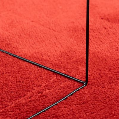 vidaXL Tapis OVIEDO à poils courts rouge Ø 280 cm