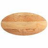 vidaXL Dessus de table 120x60x2 cm bois de ch&ecirc;ne massif ovale