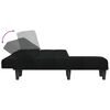 vidaXL Canap&eacute;-lit en forme de L noir 255x140x70 cm tissu
