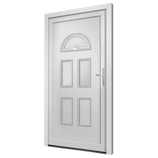 vidaXL Porte d'entr&eacute;e blanc 88x190 cm PVC