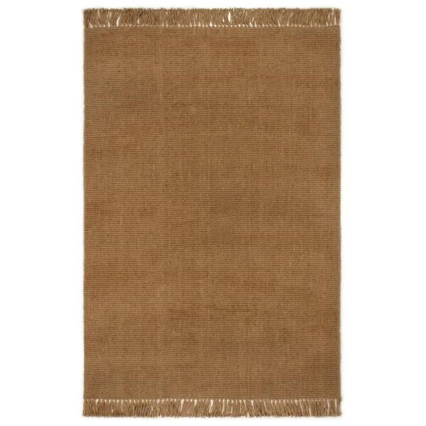vidaXL Tapis avec glands 120x180 cm Jute