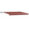 vidaXL Cadre de store manuel avec LEDs Orange, Noir et Blanc 4 &times; 3 m