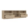 vidaXL Meuble TV Ch&ecirc;ne sonoma 150x33,5x45 cm Bois d'ing&eacute;nierie