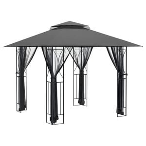 vidaXL Belv&eacute;d&egrave;re avec parois lat&eacute;rales anthracite 300x300x270 cm acier