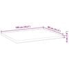 vidaXL Dessus de table rectangulaire 100x80x4 cm bois massif d'acacia