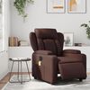 vidaXL Fauteuil de massage inclinable &eacute;lectrique marron similicuir