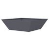 vidaXL Cache-pot de jardin Anthracite 50 x 50 x 15 cm