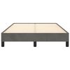 vidaXL Cadre de lit sans matelas gris fonc&eacute; 120x190 cm velours