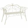 vidaXL Banc de jardin 2-Nombre de places 130 x 47 x 90 cm Acier