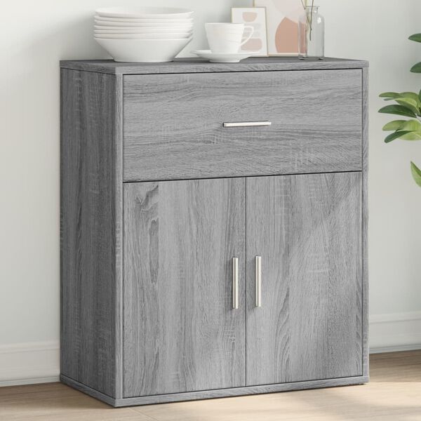 vidaXL Buffet sonoma gris 60x31x70 cm bois d'ingénierie