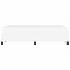 vidaXL Cadre de lit avec matelas Blanc 120 x 190 cm tissu