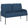 vidaXL Canap&eacute;s avec coussin 110cm Bleu Contreplaqu&eacute;