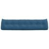 vidaXL Coussin de Dos Bleu 200 x 24 x 50 cm Velours