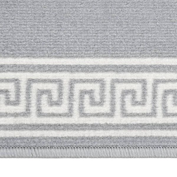 vidaXL Tapis BCF Gris avec motif 100x450 cm