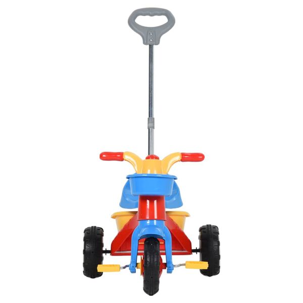 vidaXL Tricycle pour enfants avec poignée pour parents Multicolore