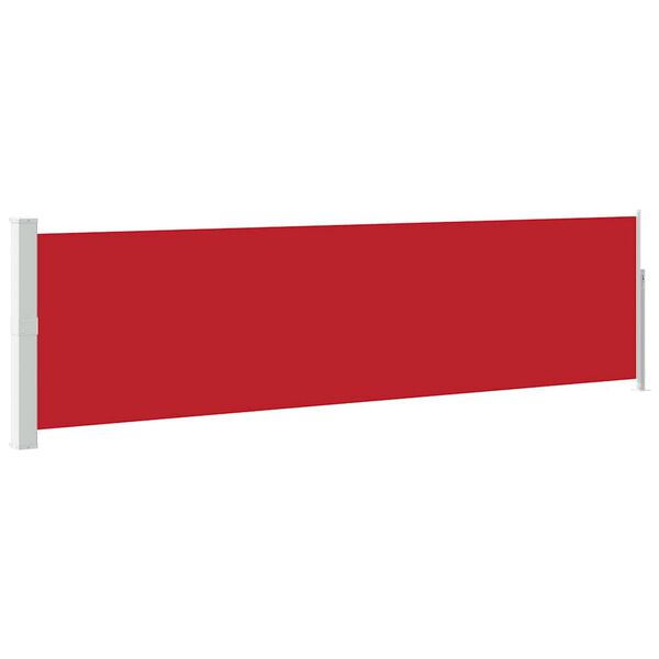 vidaXL Auvent lat&eacute;ral r&eacute;tractable de patio 140x500 cm Rouge