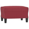 vidaXL Ensemble de canap&eacute;s 4 pcs et coussins Rouge bordeaux Similicuir