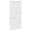 vidaXL Porte de grange blanc 100x208 cm bois massif de pin
