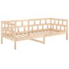 vidaXL Lit de jour sans matelas bois de pin massif 80x200 cm