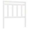 vidaXL T&ecirc;te de lit Blanc 96x4x100 cm Bois massif de pin