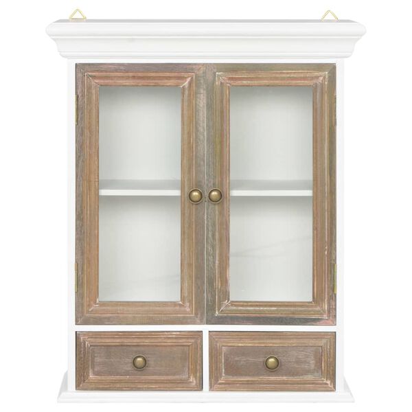 vidaXL Armoire murale Blanc 49x22x59 cm Bois d'ing&eacute;nierie