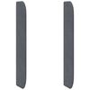 vidaXL Oreille de t&ecirc;te de lit Gris 80 x 16 x 4 cm Velours