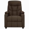 vidaXL Fauteuil inclinable Marron fonc&eacute; Tissu