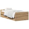 vidaXL Cadre de lit Ch&ecirc;ne artisanal 90 x 200 cm Bois d'ing&eacute;nierie